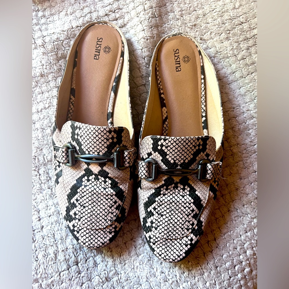 Snakeskin Loafers